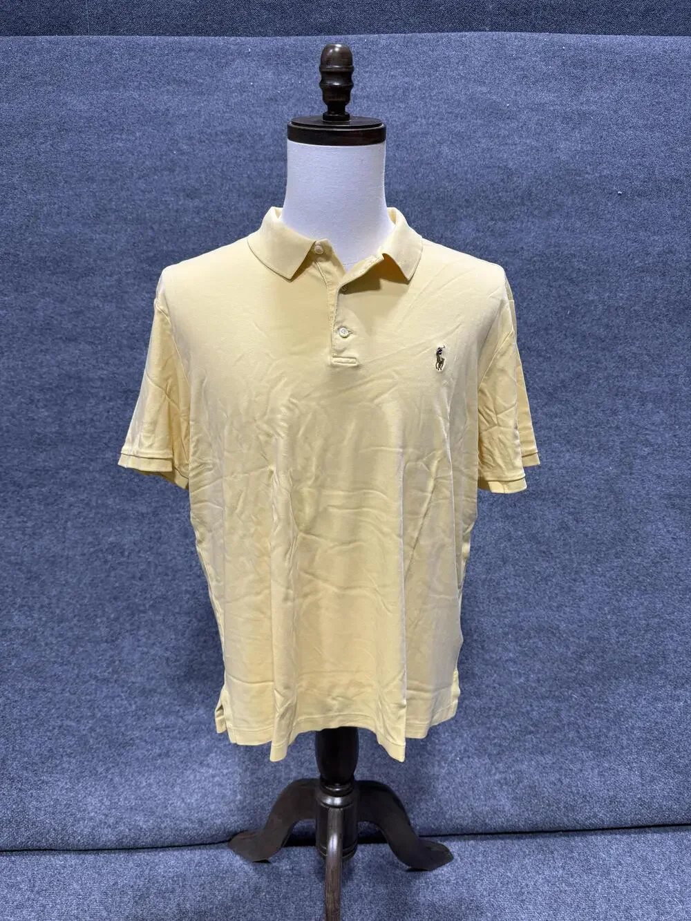 Polo Ralph Lauren Polo Shirt Mens XL Yellow Short Sleeve Classic Fit Casual Top